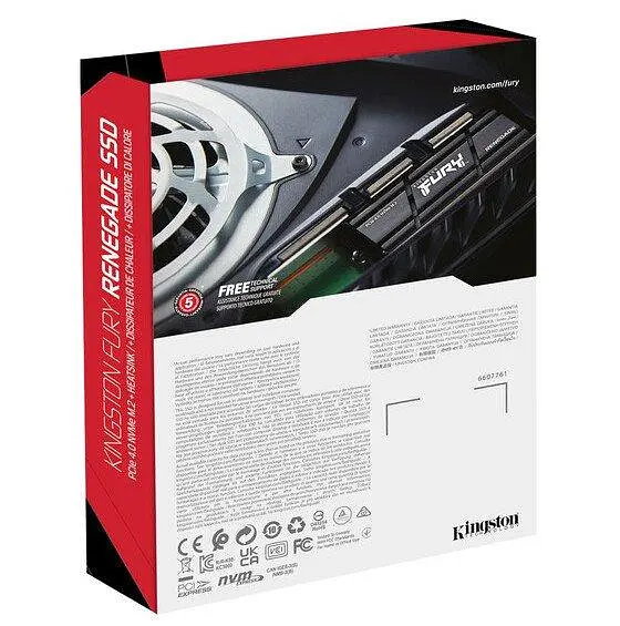 Накопитель SSD M.2 Kingston FURY Renegade with Heatsink 4 TB 2280 NVMe (SFYRDK/4000G) - фото 5