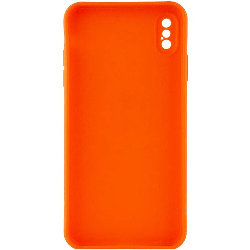 Силіконовий чохол Candy Full Camera для Apple iPhone XS Max (6.5) Помаранчевий / Orange - фото 2