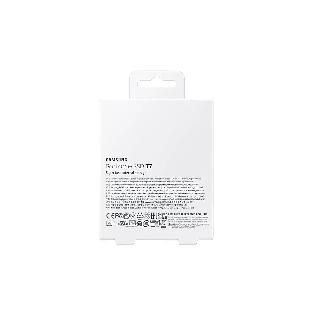 Накопичувач SSD USB 3.2 2TB T7 Samsung (MU-PC2T0T/WW) - фото 11