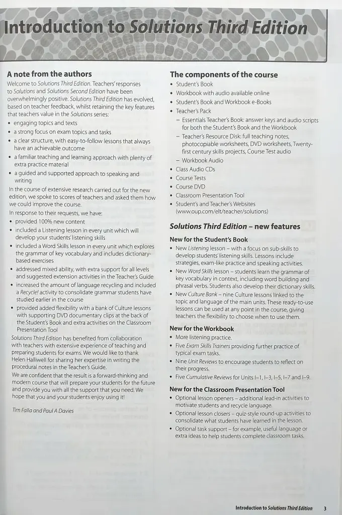 Solutions. Elementary Essentials Teacher's Book and Resource Disc Pack - фото 3