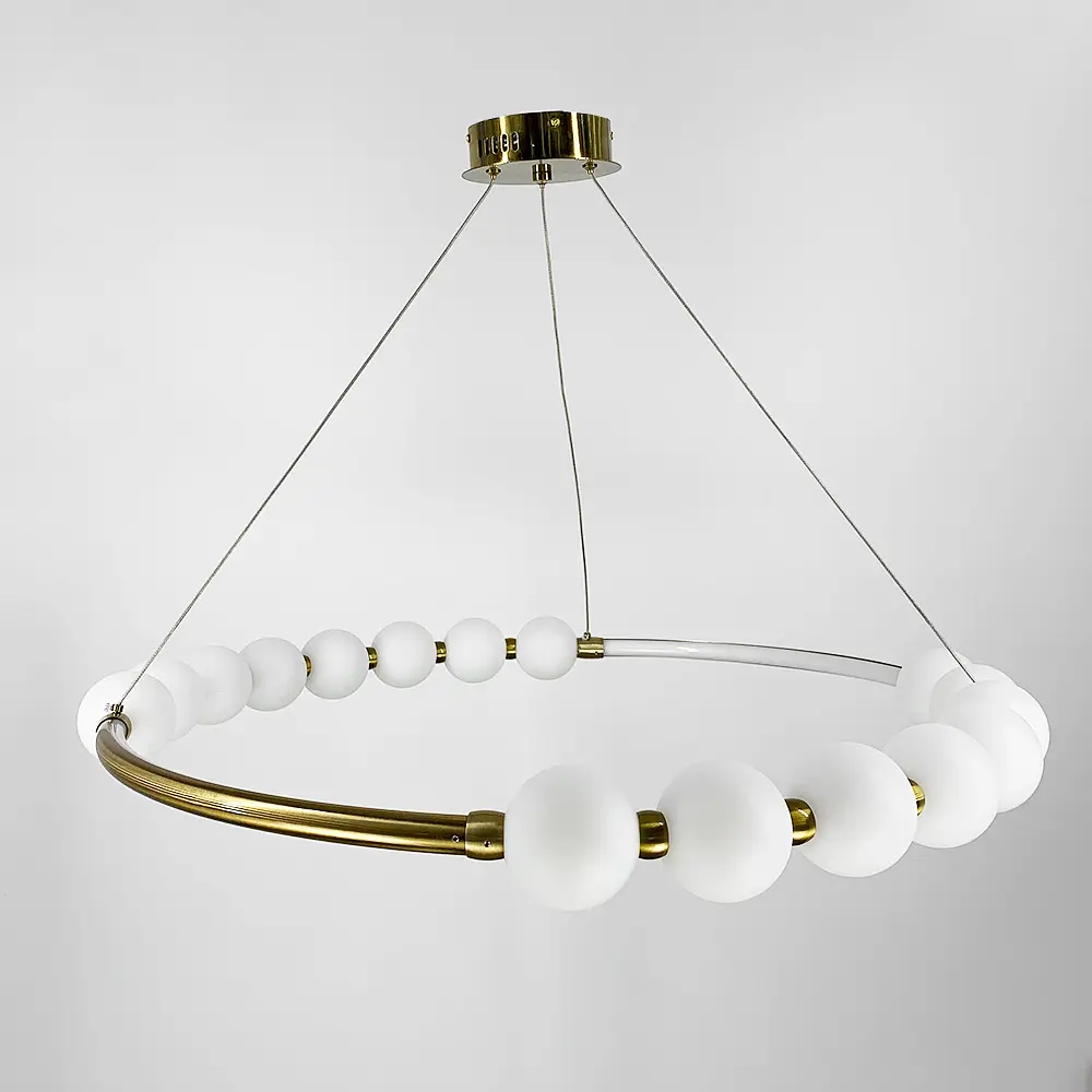 Люстра Nordic Pearl с плафонами-жемчужинами на 3 режима Line F | Ст. SG33 - фото 2