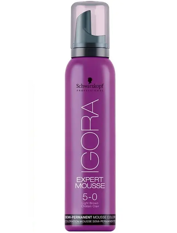 Мусс-краска для волос Schwarzkopf Professional Igora Expert Mousse, тон 5-0, 100 мл (1917267) - фото 2