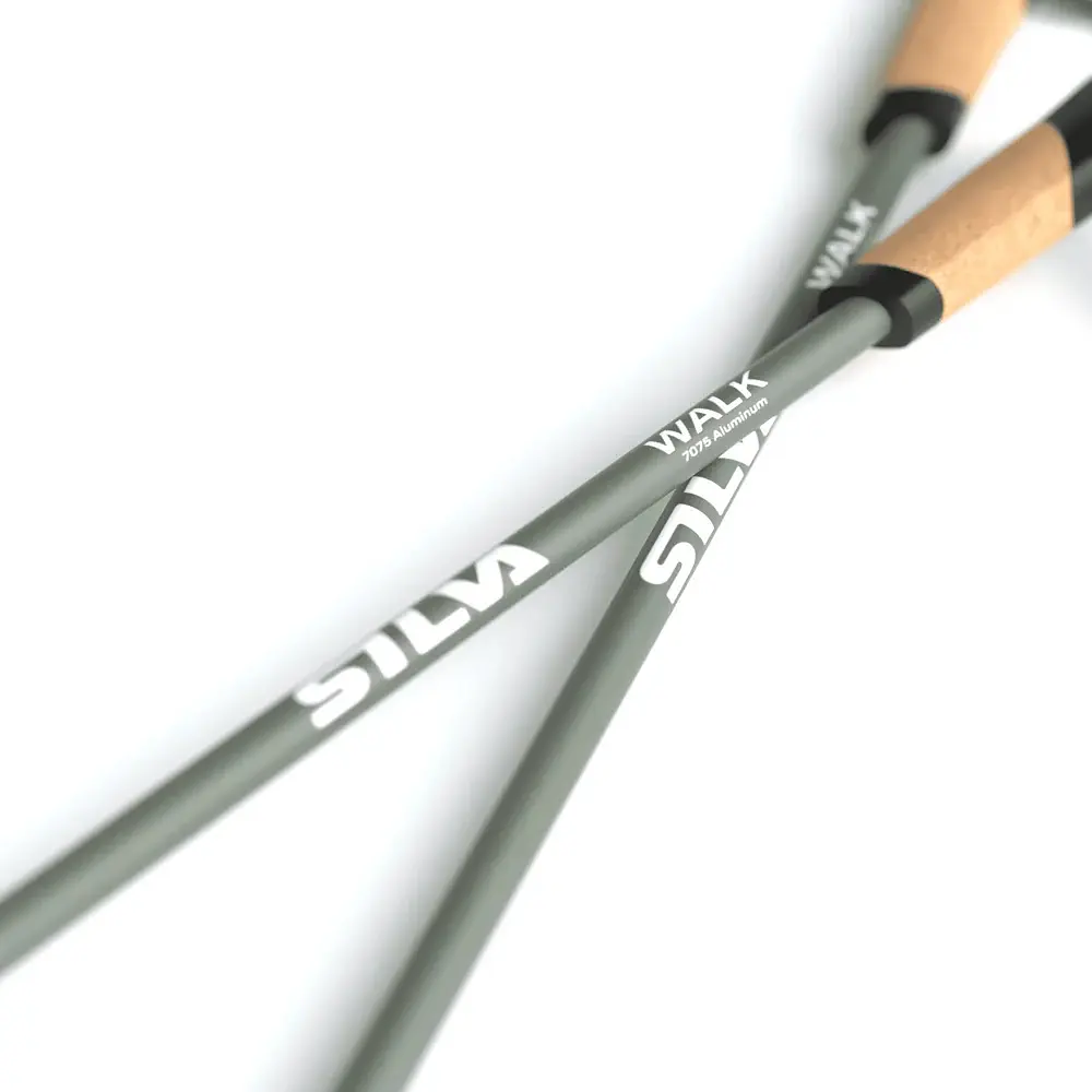 Палки для скандинавської ходьби Silva Walking Poles Aluminum Cork 140 Сірий - фото 2