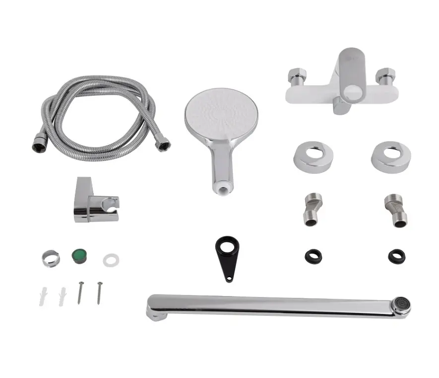 Змішувач для ванни Qtap Jay, Chrome/White (k35) з душовим гарнітуром QTJAY2601CRW45552 - фото 6