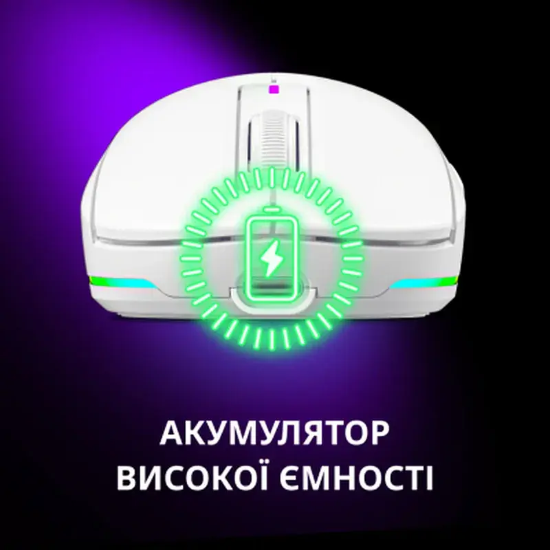 Мишка Lorgar MSA10W Wireless Gaming White (LRG-MSA10W-WH) - фото 9