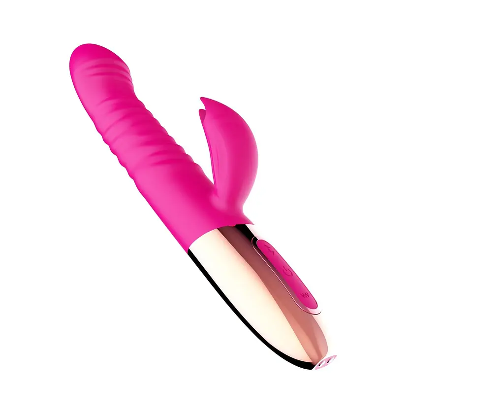 Вибратор-кролик B - Series Magic Rechargeable Thrusting, 19 см (розовый) - фото 7