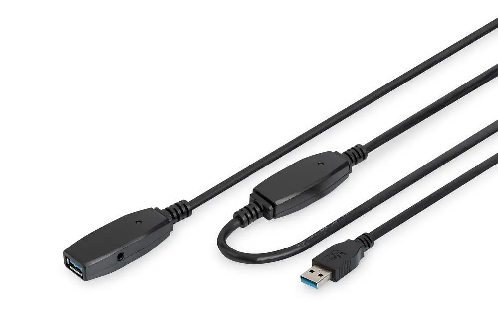Кабель активний Assmann USB3 20 M DA-73107 Black - фото 4