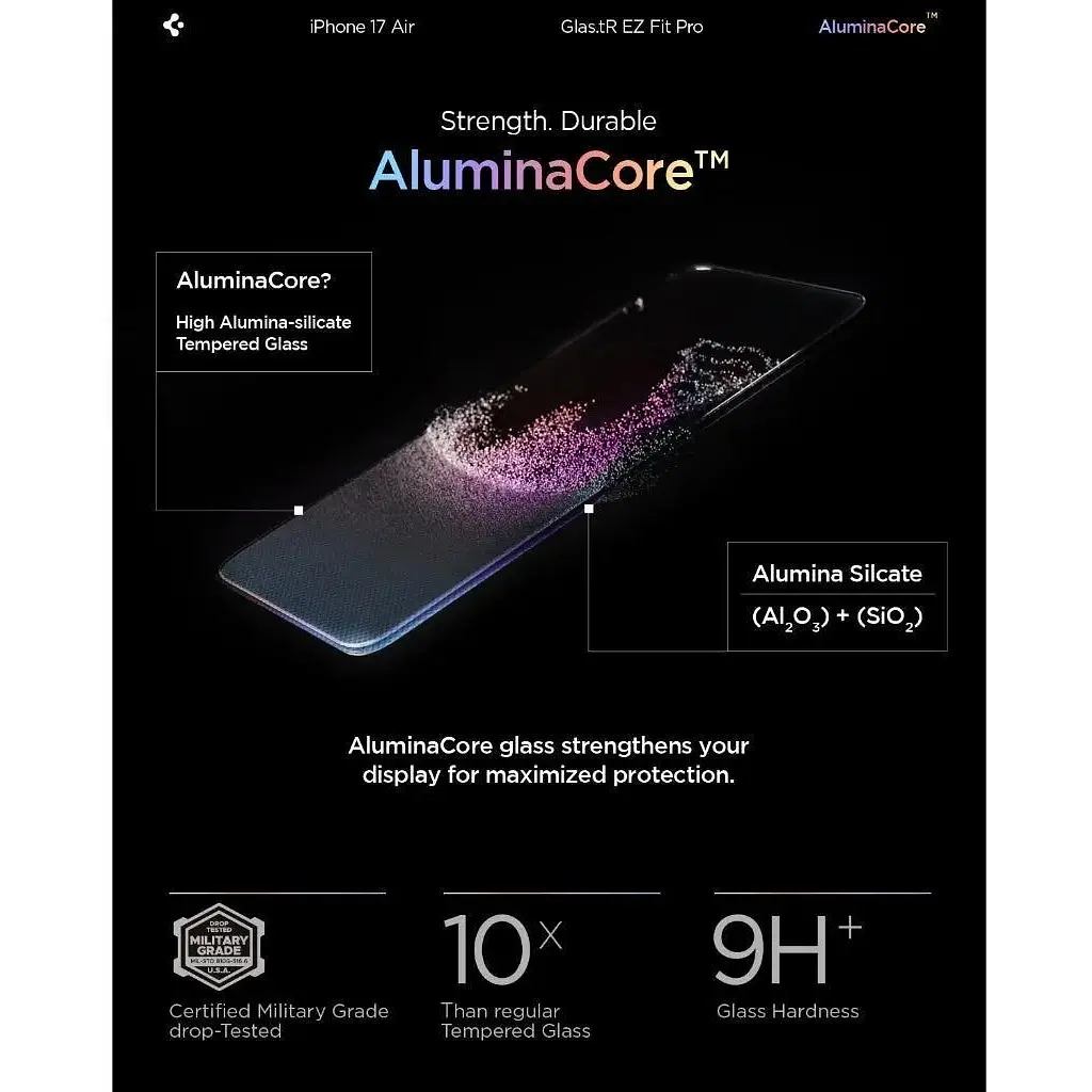 Скло захисне Spigen Glas.tR EZ Fit Pro HD iPhone 17 Air (AGL09870) - фото 4