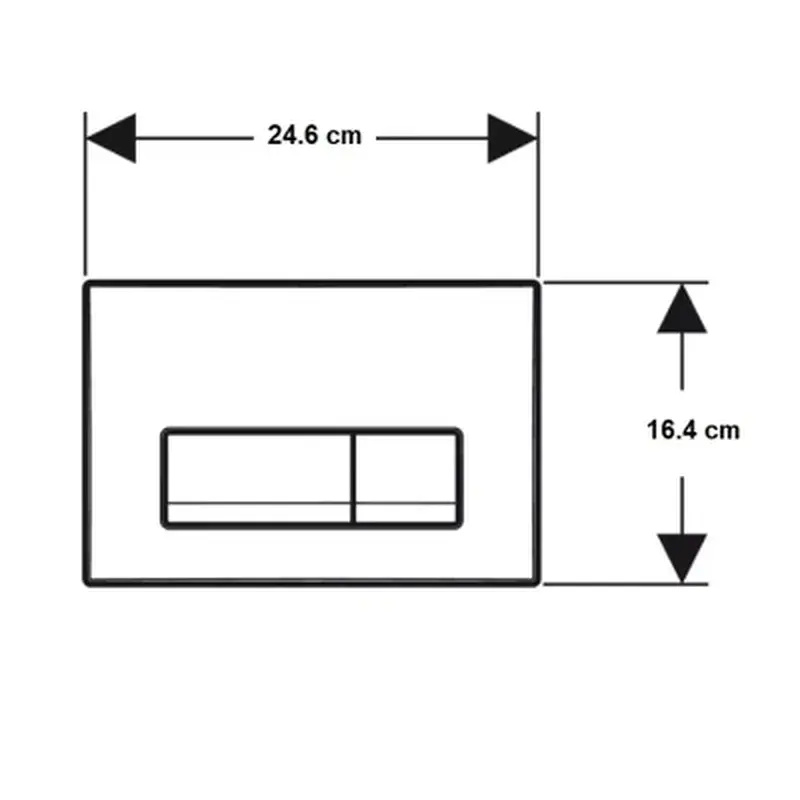 Панель змиву Geberit Delta50 Black matt (115.119.14.1) - фото 3