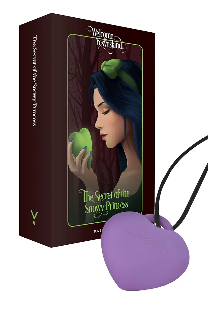 Мінівібратор "Сердечко" FairyGasm PleasureStone violet, 9 режимів, на шнурку