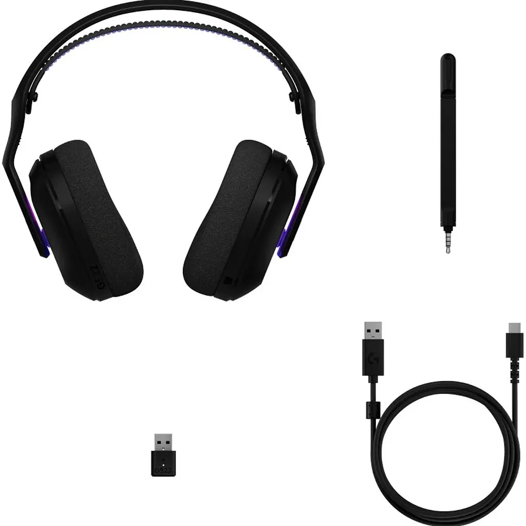 Ігрові навушники Logitech G522 Lightspeed Black (981-001544) [137077] - фото 7