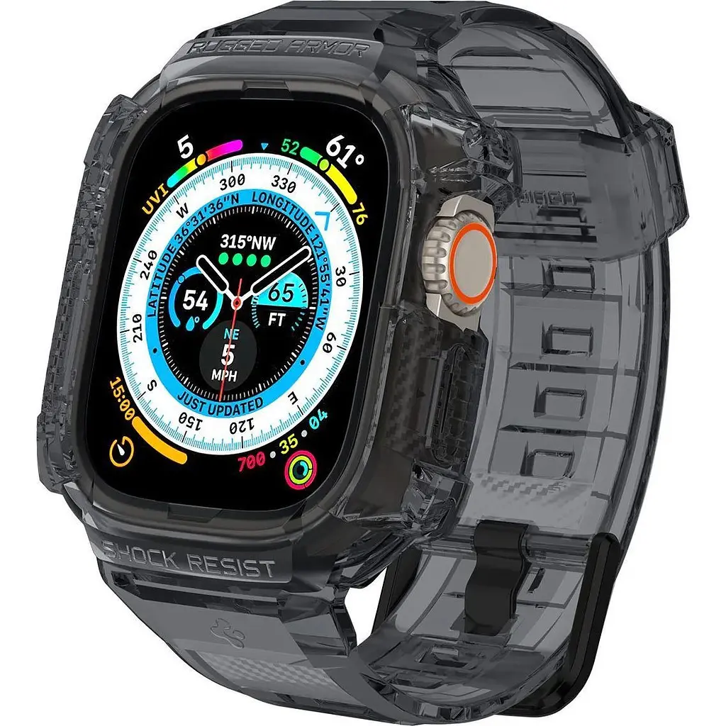 Чохол-ремінець Spigen Rugged Armor Pro для Apple Watch Ultra/Ultra 2 49mm Space Crystal (ACS06028) [149630] - фото 4