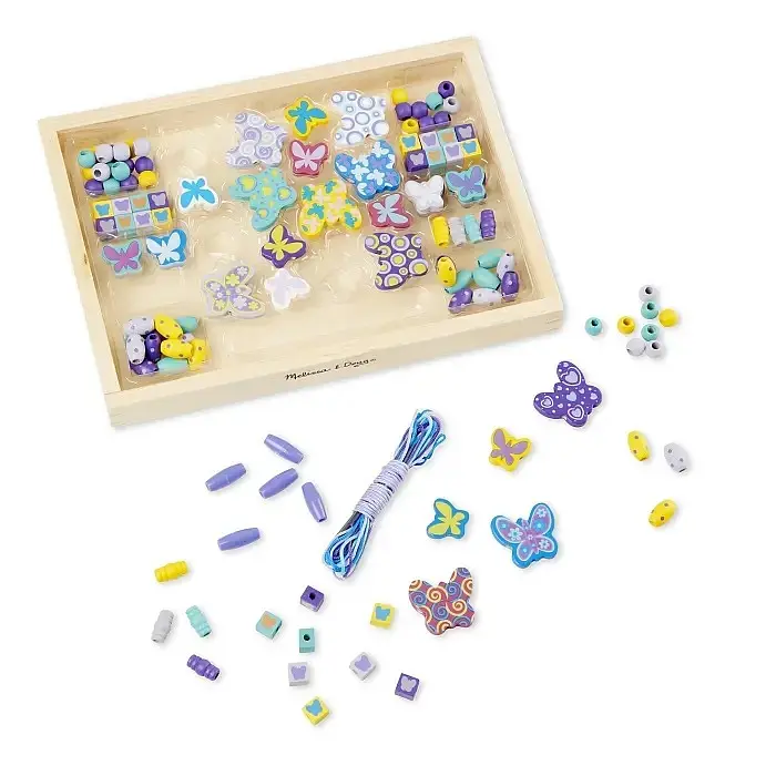 Набір дерев'яних намистин Melissa & Doug Метелики (MD4179) - фото 2