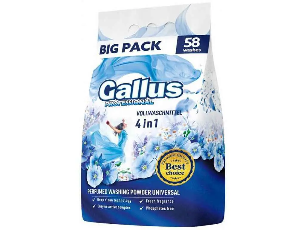 Пральний порошок GALLUS автомат/ручне 3,2 кг Univesal Professional 4в1