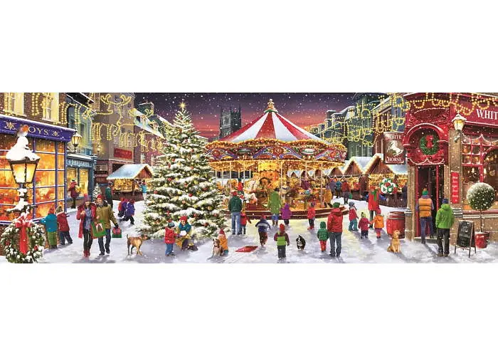 Пазл Clementoni Classic Christmas Collection: Різдво (Classic Christmas Collection - Christmas Panorama Puzzle - 1000 pcs.), 1000 ел. (панорама) (39928) - фото 2
