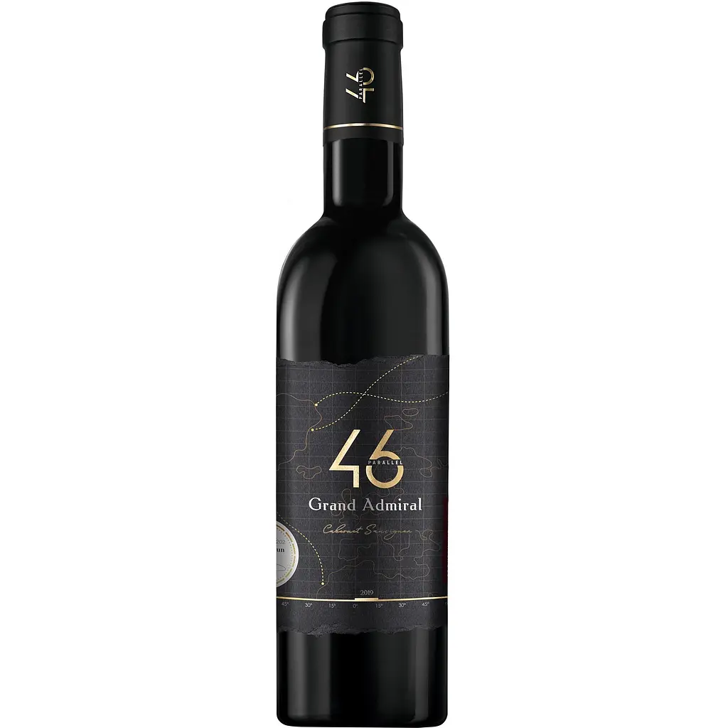 Вино 46 Parallel Grand Admiral Cabernet Sauvignon марочне сортове 2019 червоне сухе 0.375 л 13.5% (4820233641193)