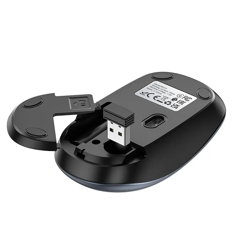 Бездротова оптична мишка Borofone BG13 USB 2.4GHz DPI 800-1600 Чорний - фото 7