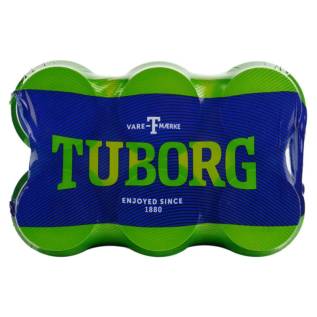 Набор пива Tuborg Green светлое 4.6% 3 л (6 шт. по 0.5 л) ж/б - фото 6