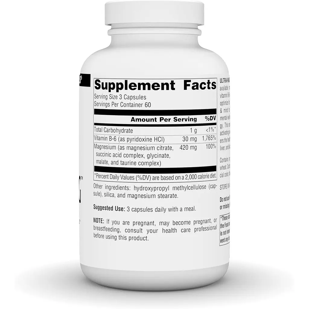 Магній ультра Source Naturals 5 в 1, 180 веганських капсул - фото 2