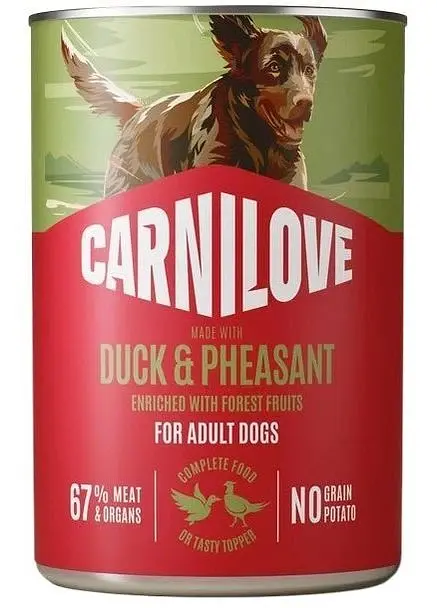 Вологий корм для дорослих собак Carnilove з качкою та фазаном 400 г
