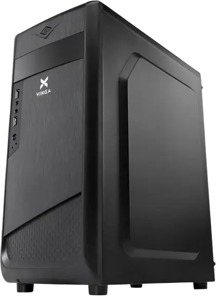 Корпус Vinga CS110B 400W Black (CS110B) - фото 2