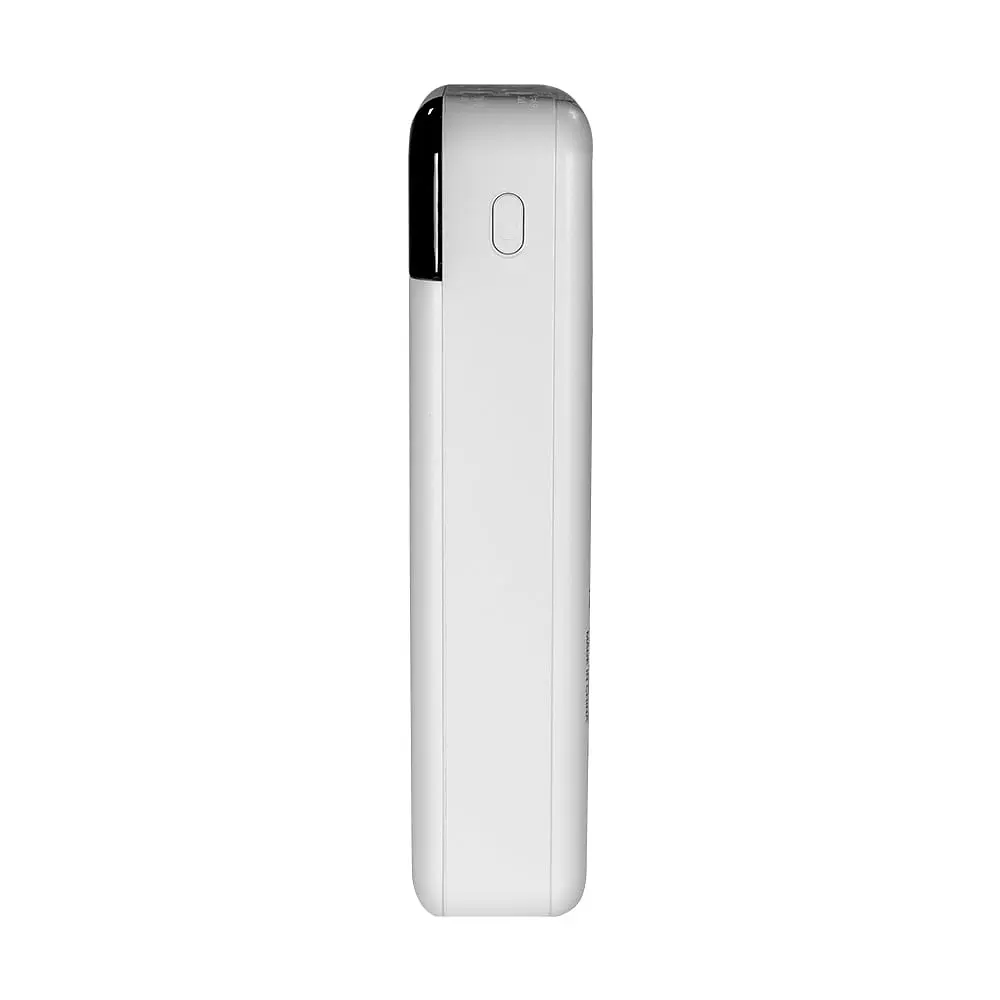 Повербанк 20000mAh Power Bank Kraft KPB-2120FCL White 22.5W QC3.0 LED-фонарь (43-00053) - фото 3