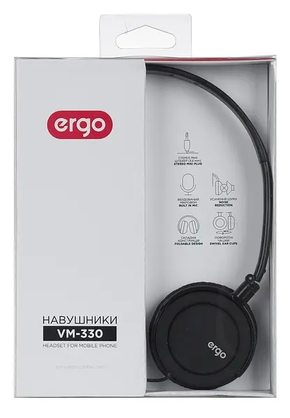 Наушники Ergo VM-330 Черный (VM-330 Black) - фото 4