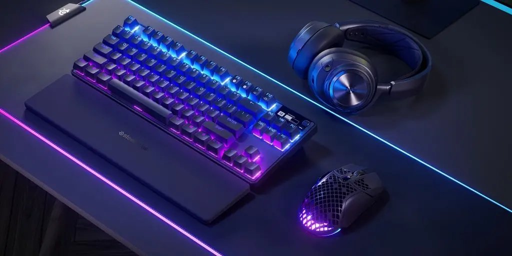 Клавіатура ігрова оптична SteelSeries Apex Pro TKL WL Gen 3 UA HyperMagnetic, OmniPoint 3.0, OLED (64871) - фото 6