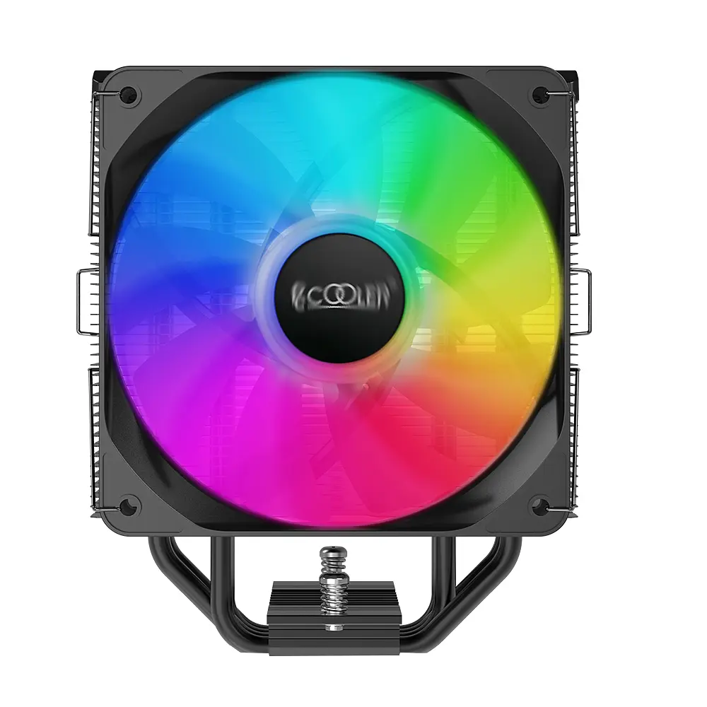 Кулер для процесора PcCooler PALADIN EX400 ARGB, Black, алюміній/мідь, 1x120 мм ARGB, для Intel 1700/1200/115x, AMD AM5/AM4, висота 157 мм, до 180 Вт - фото 2