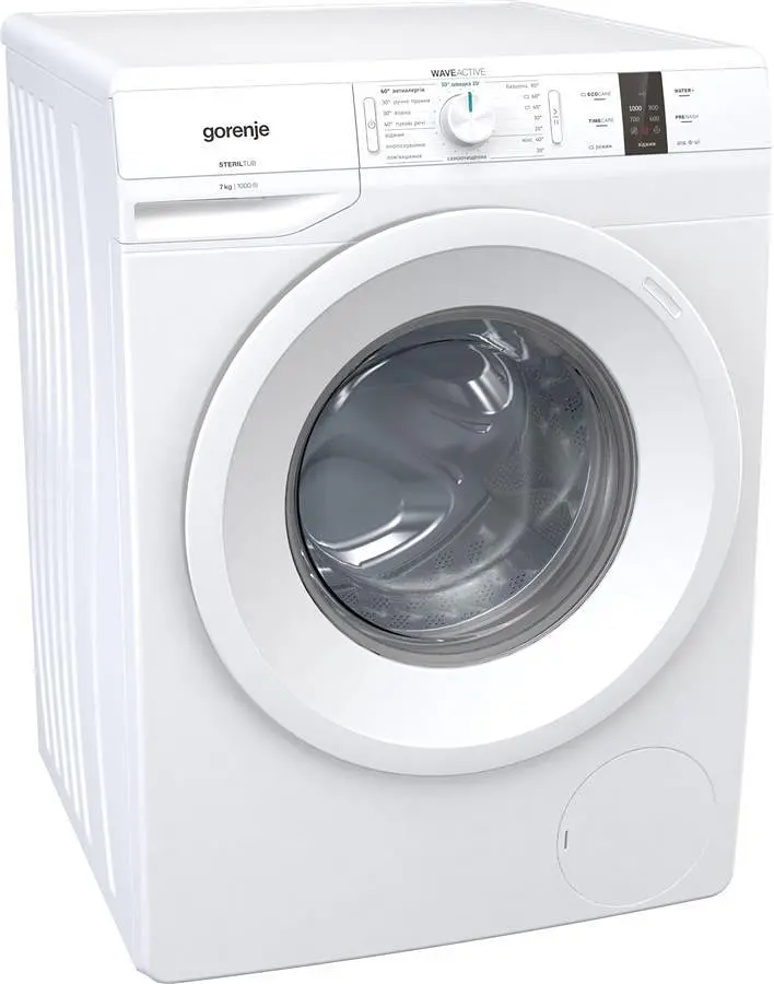 Стиральная машина Gorenje с фронтальной загрузкой WP703, 7кг, 1000, A+++, глубина 54.5см, Дисплей, Белый (WP703) - фото 2