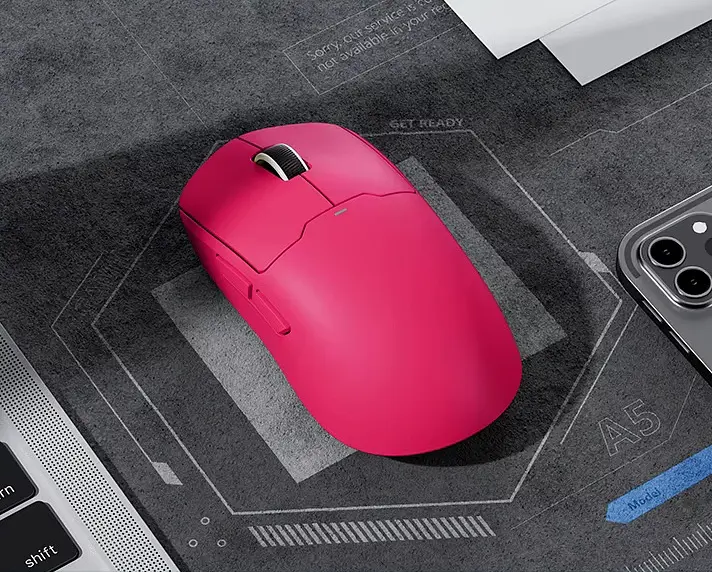 Компьютерная мышь MCHOSE A5 v2 Ultra беспроводная игровая PAW3395, 26000 DPI 2,4G+Bluetooth Red - фото 3
