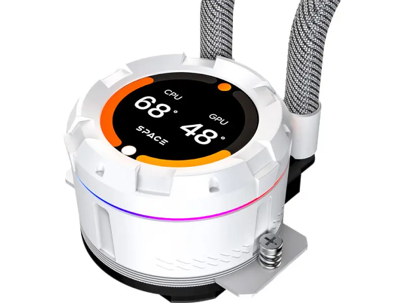 Водяне охолодження ID-COOLING Space LCD SL240 XE White - фото 6