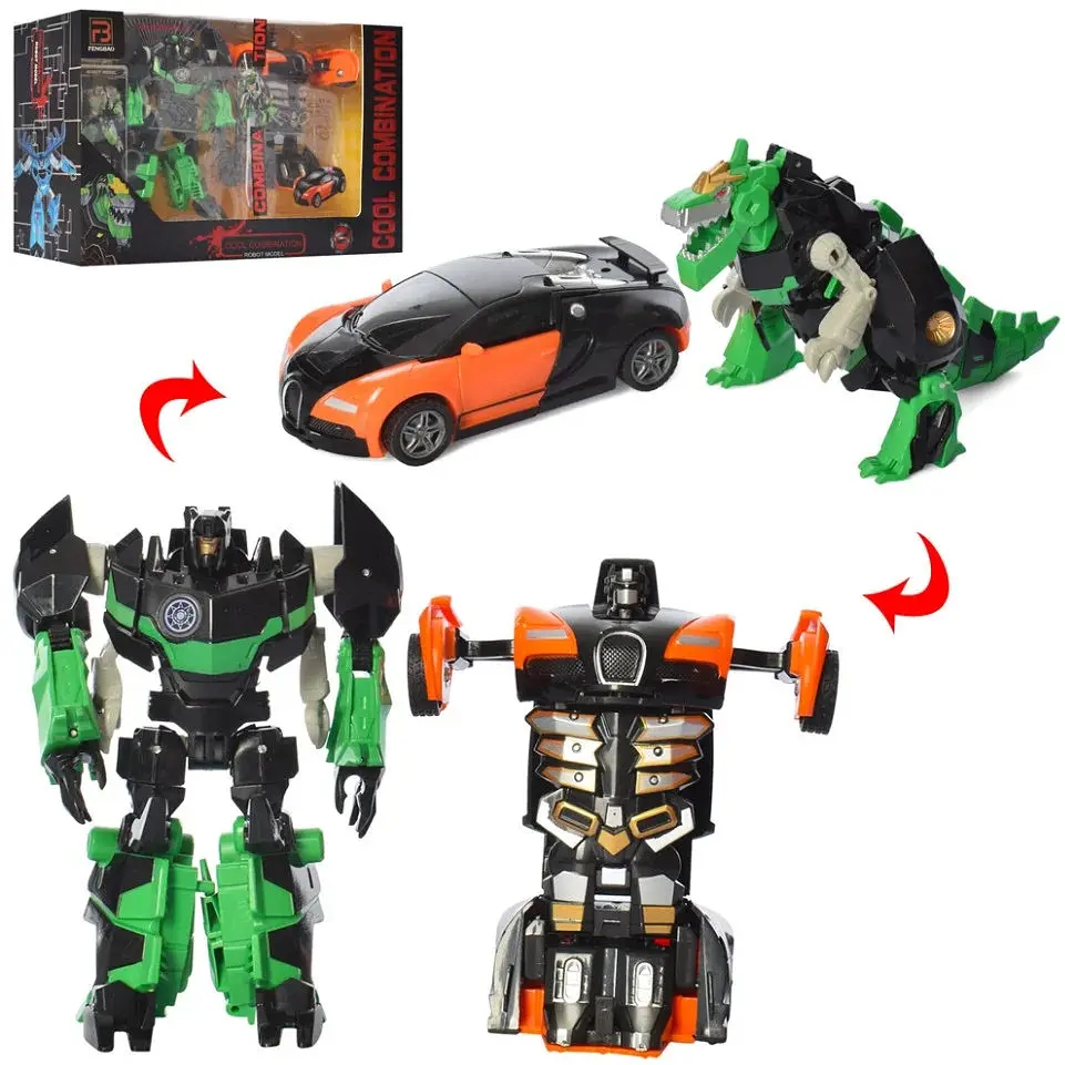 Ігровий набір трансформерів Bambi Машина та динозавр 12 см  FB107 - фото 2