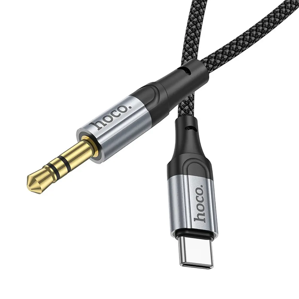 AUX кабель Hoco UPA26 Type-C to Jack 3.5 1 м чорний - фото 5