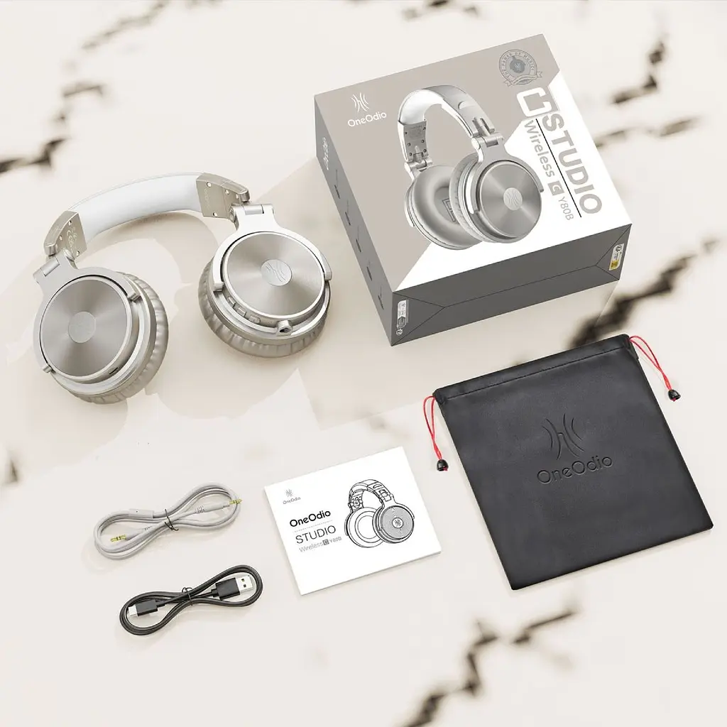 Гарнитура OneOdio Studio Pro CBluetooth + 3.5 мм Silver (Pro C Silver) - фото 4