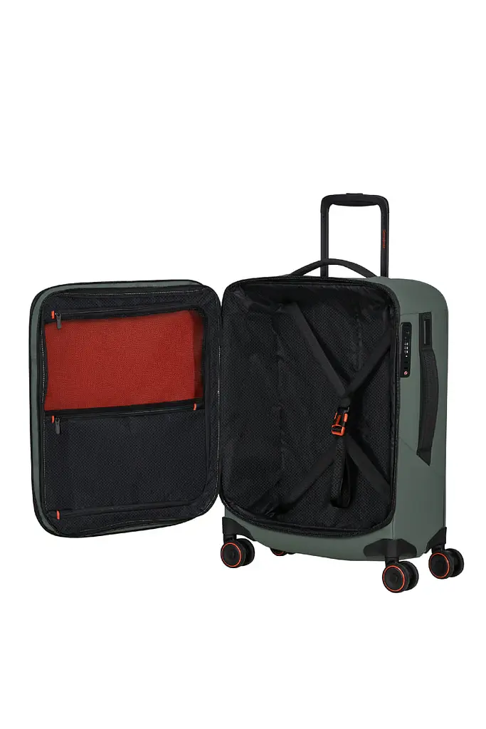 Валіза 55 См Samsonite GLAZED SAGE GREEN 55x40x23(26) KT9*04001 - фото 2