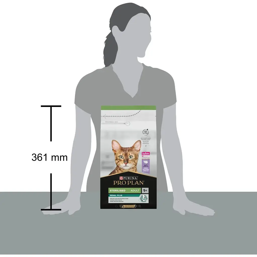 Сухий корм для стерилізованих котів Purina Pro Plan Sterilised Adult 1+ Renal Plus з індичкою 1.5 кг (12369074) - фото 3