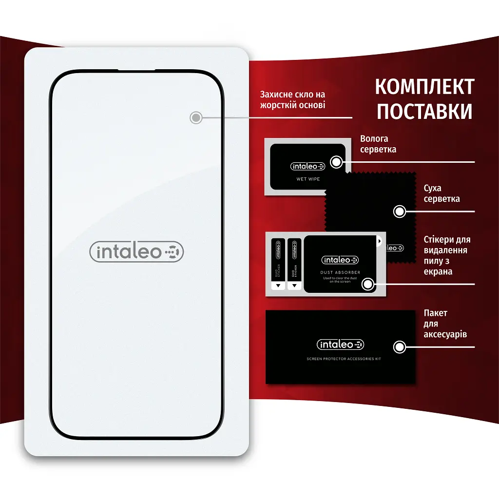 Стекло защитное Intaleo Full Glue Apple iPhone 14 (1283126542077) - фото 7