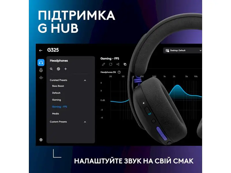 Навушники з мікрофоном Logitech G325 Lightspeed Wireless Black (981-001524) - фото 9