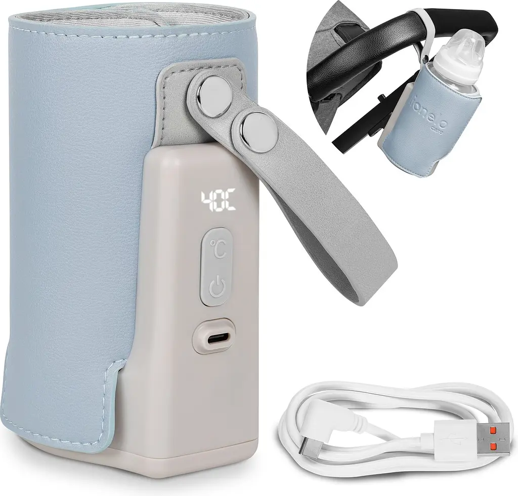 Подогреватель бутылочек Lionelo Thermup Go Plus Blue Sky Портативный голубой (LOC-THERMUP GO PLUS BLUE SKY) - фото 4