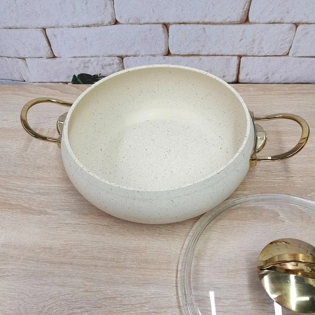 Каструля O.M.S. Collection 3141-IND-24 см 4,5 л Ivory - фото 2