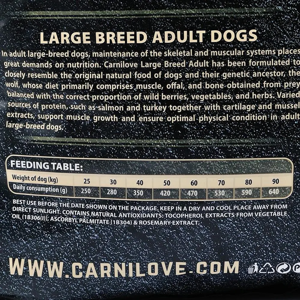 Сухий корм Carnilove Adult Large Salmon & Turkey 12 кг з лососем і індичкою для дорослих собак великих порід - фото 5