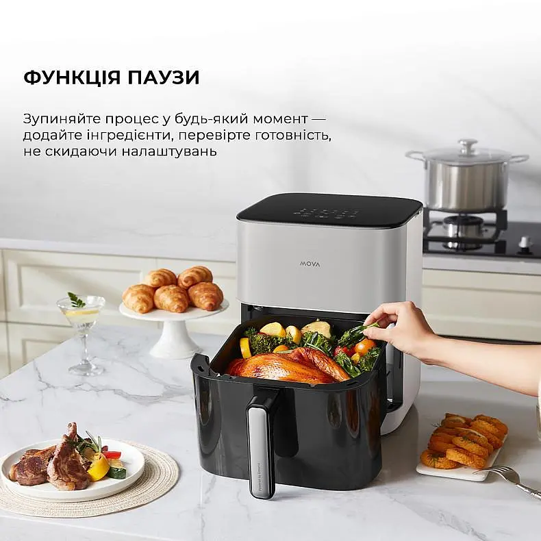 Мультипечь MOVA FD10 Pro White - фото 7