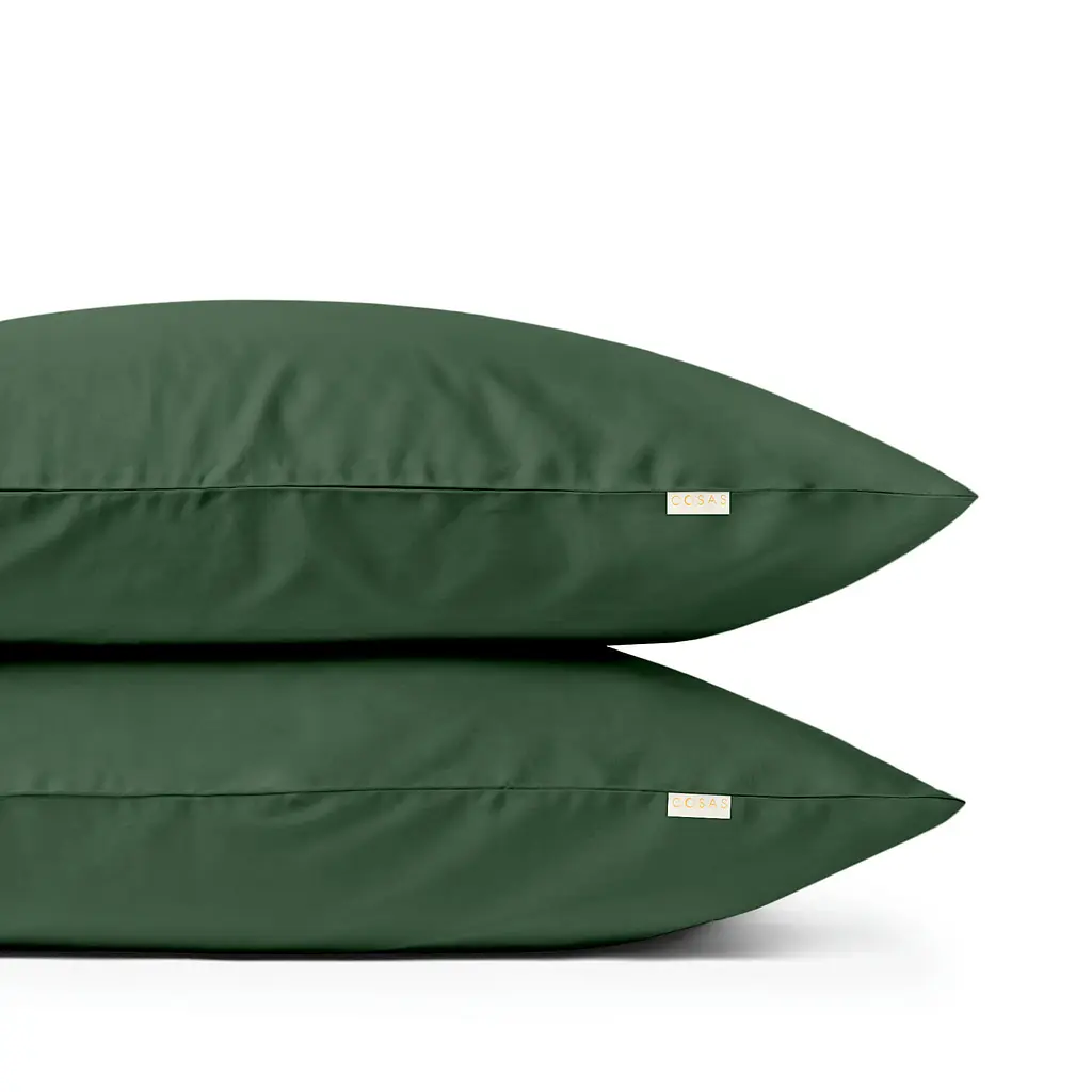 Наволочка Cosas Green сатинова 70х70 см зелена (Satin_Green_70) - фото 2