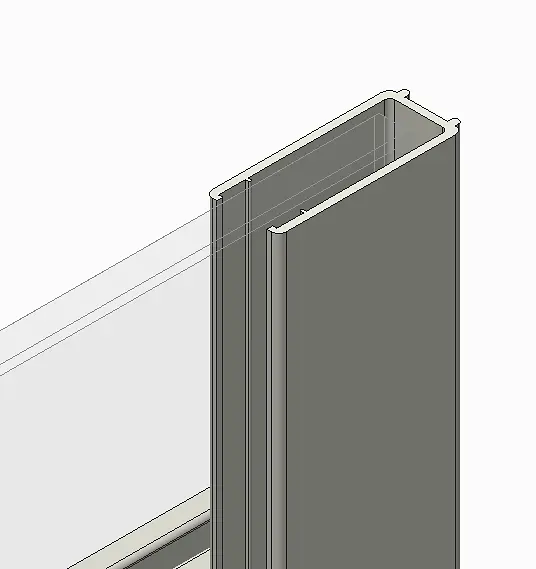 Двері в нішу Koer SR SD01-120x200-TR-07 прозоре скло Easy Clean 8 мм, graphite KR5378, універсальні, прозорий, графіт - фото 2