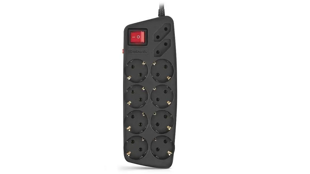 Фильтр питания REAL-EL RS-10 Protect 5 м Black (EL122300040) - фото 2