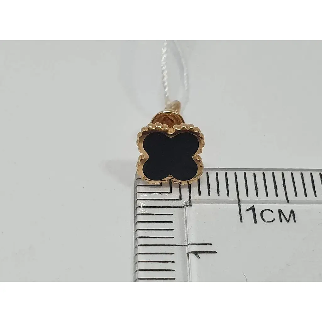 Золоті сережки-пуссети Tango з емаллю. 500047Е - фото 4