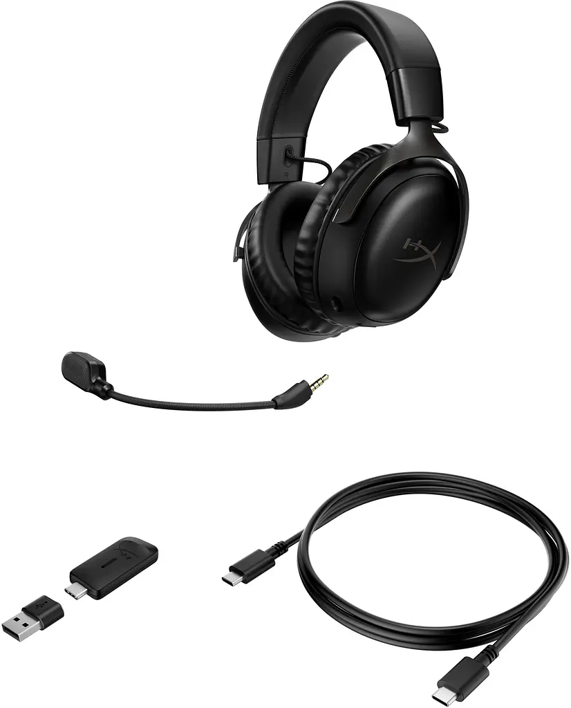 Гарнітура HyperX ігрова Cloud III WL/USB-A/USB-C чорний (77Z45AA) - фото 7