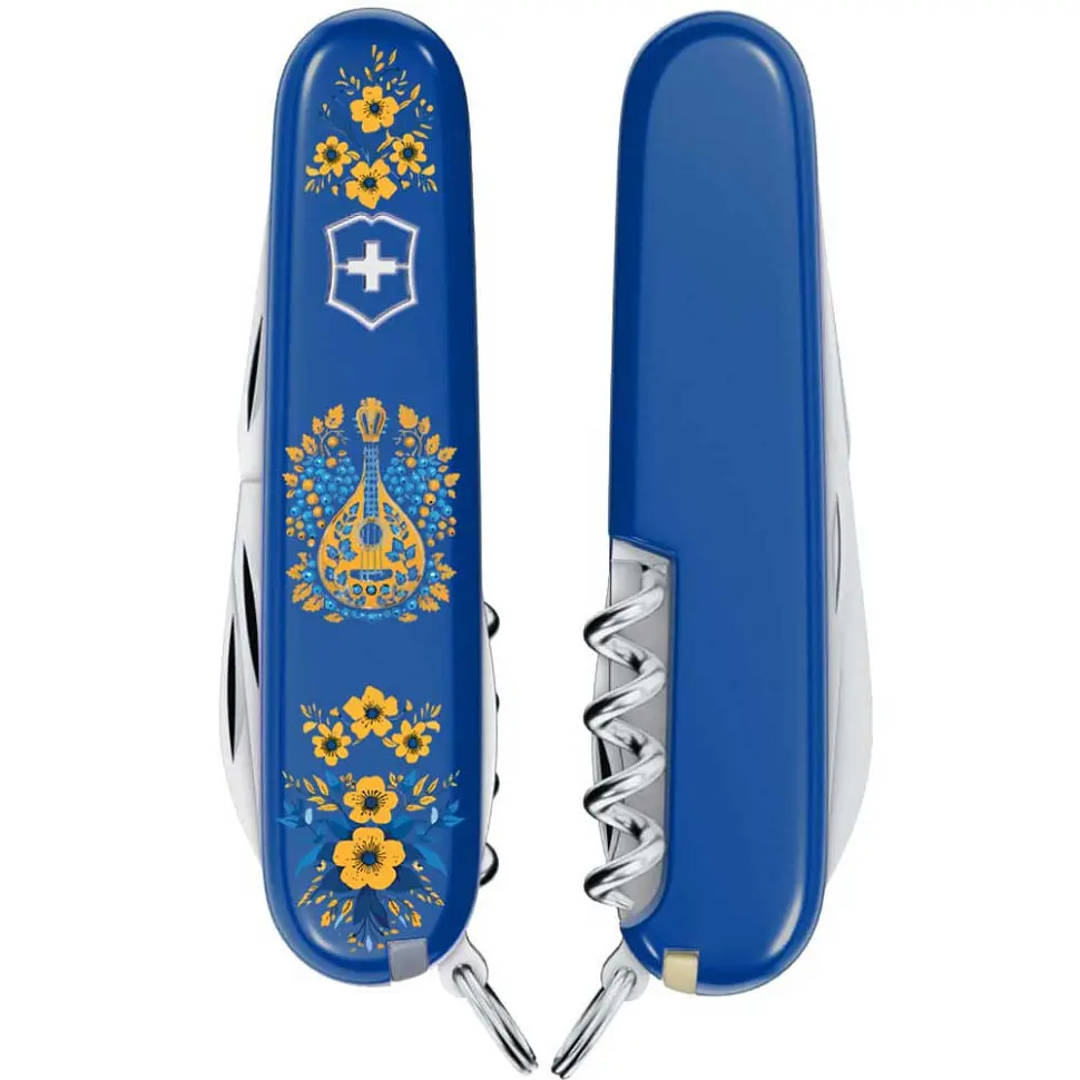 Ніж Victorinox Spartan Ukraine 91мм 12функ син Українські мотиви - фото 2