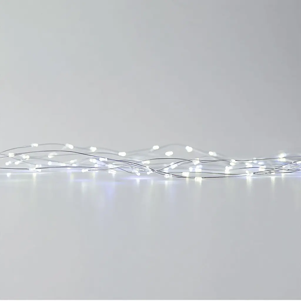 Новогодняя гирлянда комнатная нить GarlandoPro 22 м 220 LED белый провод Белый свет W220LED22MWW - фото 4